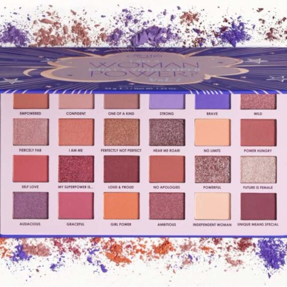 CIATÉ LONDON I Am Woman 24 Shade Eyeshadow Palette V2 NIB PURPLE PEACH